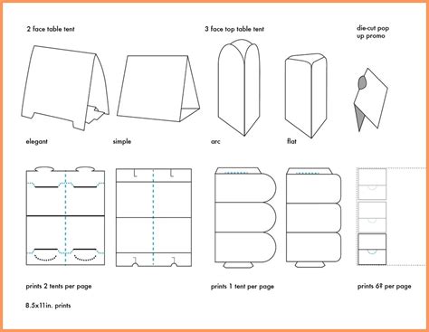 Table Tent Template Illustrator